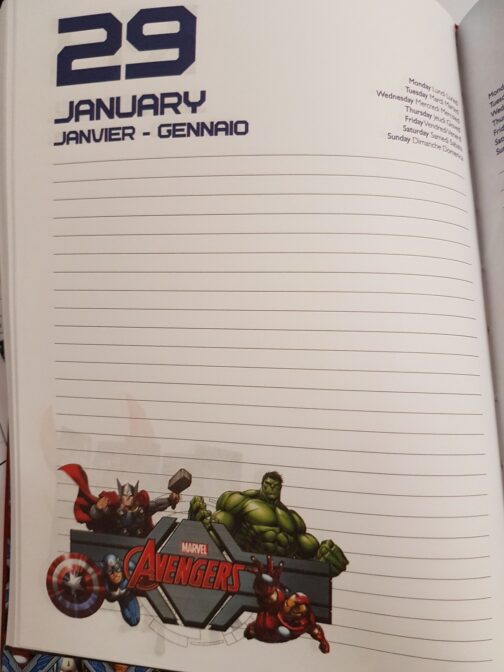 Diario scuola Marvel Avengers