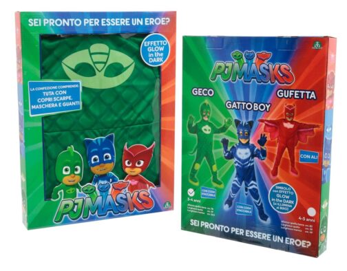 Costume carnevale Geco Pj Masks Super Pigiamini DeLuxe