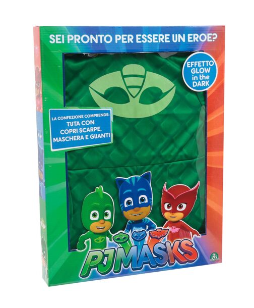 Costume carnevale Geco Pj Masks Super Pigiamini DeLuxe