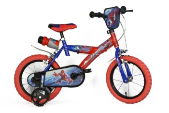 Bicicletta con rotelle Spiderman 12 pollici 3-5 anni