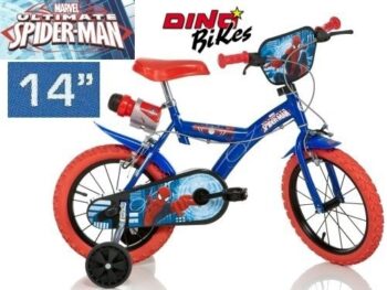 Bicicletta con rotelle Spiderman 14 pollici