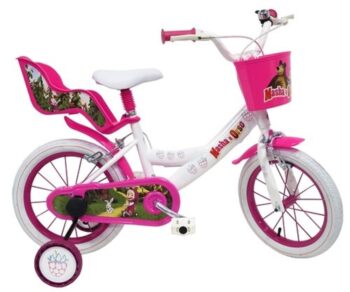 Bicicletta con rotelle Masha e Orso 16 pollici