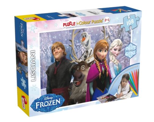 Lisciani - Puzzle Color Plus Super Disney Frozen