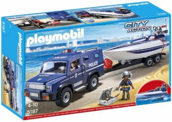 Playmobil - Camionetta e Motoscafo della Polizia