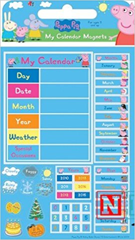 Calendario con magneti Peppa Pig