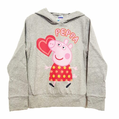 Felpa bimba con cappuccio Peppa Pig Cuore