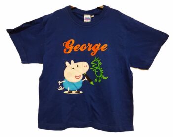 T-shirt Peppa Pig George disegnatore