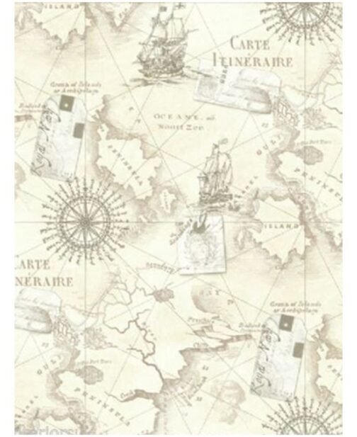Carta da parati Mappa Nautica Vintage 10mt