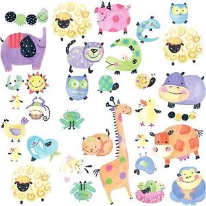 Stickers murali Animali a Pois 33 pezzi
