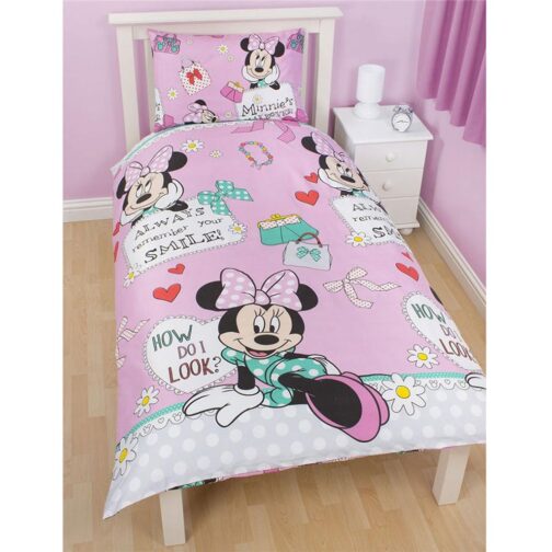 Parure copripiumino singolo reversibile Minnie Makeover