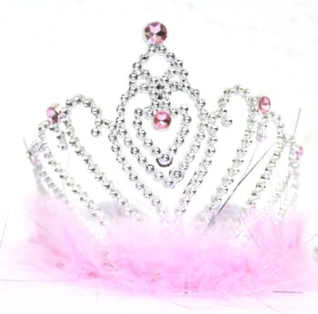 Tiara con piume Principessa