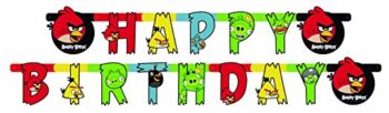 Festone "Happy Birthday" Angry Birds