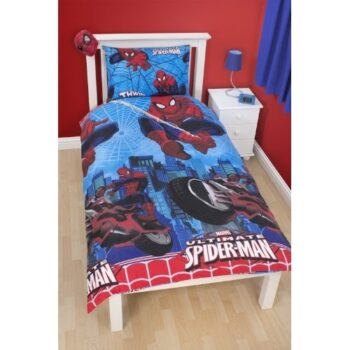 Parure copripiumino singolo reversibile Spiderman City