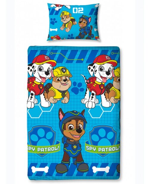 Parure copripiumino singolo Paw Patrol Spy