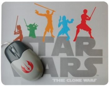 Set mouse più tappetino Star Wars The Clone Wars