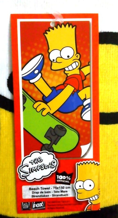 Telo mare asciugamano Bart Simpson
