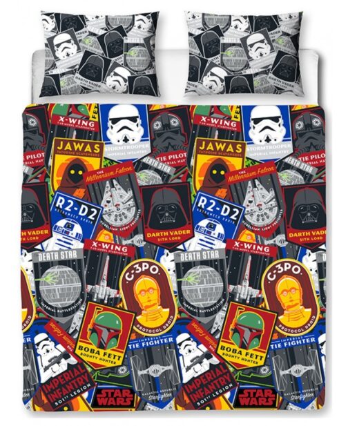 Star Wars Classic Collage Parure copripiumino doppio