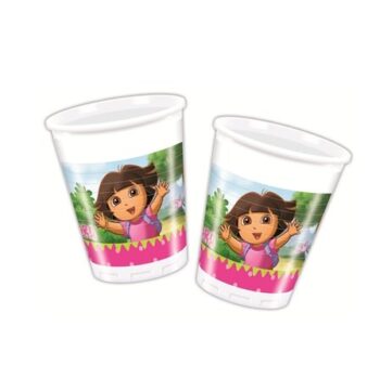 Bicchieri per festa Dora l'Esploratrice