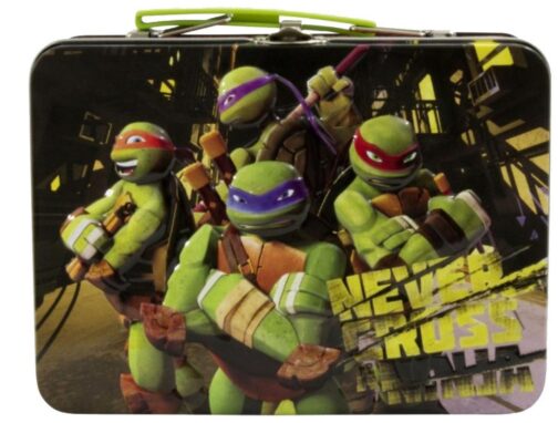 Lunch box in metallo Tartarughe Ninja con sorpresina