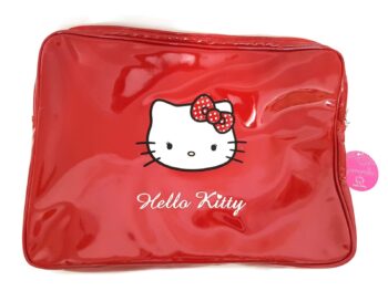 Porta pc notebook Hello Kitty rosso vernice