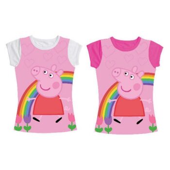 T-Shirt Arcobaleno Peppa Pig