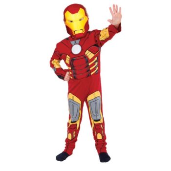 Costume bimbo Iron Man con muscoli