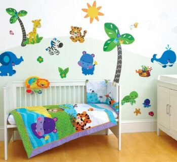 Kit decorazione adesive Amici della natura Fisher Price 60 pz