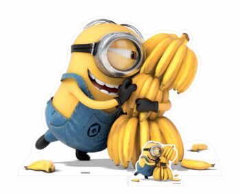 Minions - Sagoma cartonata di Minion e le banane