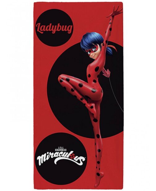 Asciugamano telo mare Miraculous Ladybug