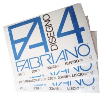 BLOCCO FABRIANO F4 20 FG 33X48 RUVIDO 05000797