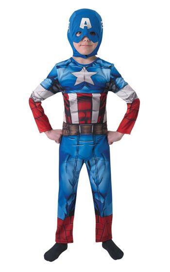 Costume Capitan America 5-6 anni Classic