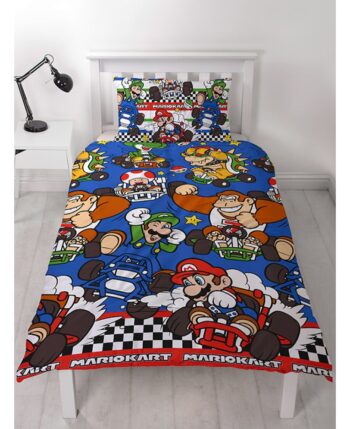 Parure copripiumino singolo Super Mario Kart