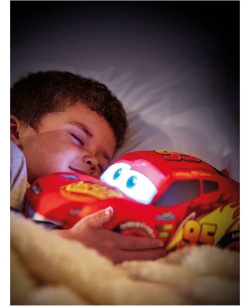 Disney Cars Saetta McQueen Luce notturna e peluche