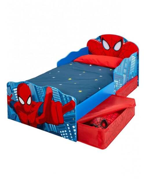 Lettino Spiderman con cassetti