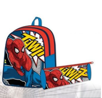 Spiderman Set Zainetto asilo e Astuccio cilindrico