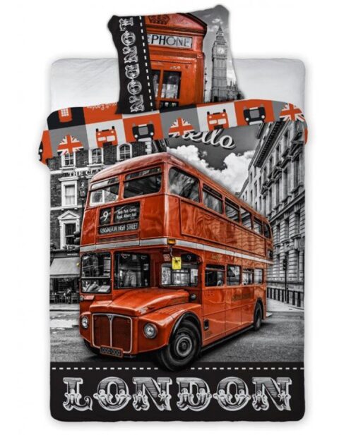 Parure copripiumino letto singolo London Double Deck