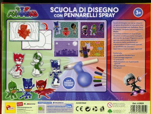 SUPER PIGIAMINI PJ MASKS SCUOLA DISEGNO 62959