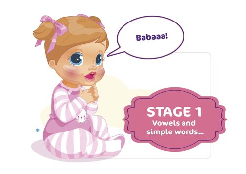 Bambola Baby Wow Tea interattiva impara a parlare