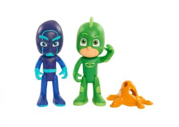 Pj Masks Blister 2 personaggi Geco e Notte Ninja