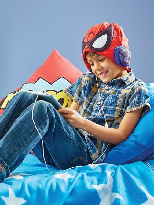 Spiderman Cappello con Cuffie audio incorporate