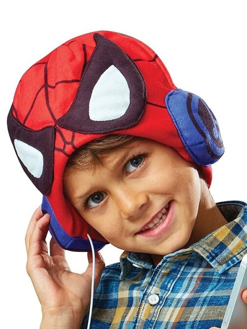 Spiderman Cappello con Cuffie audio incorporate