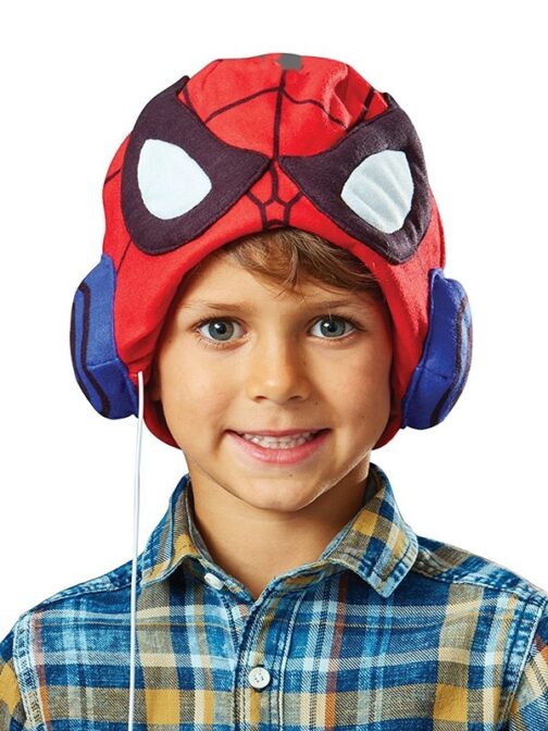 Spiderman Cappello con Cuffie audio incorporate