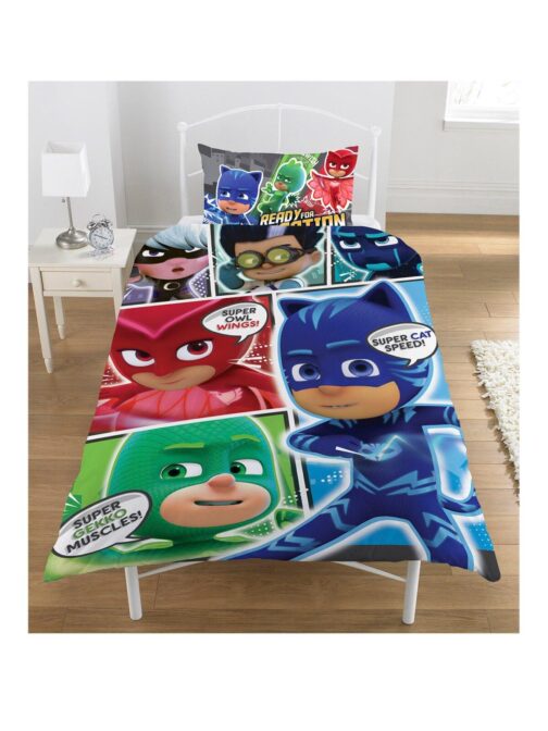 Pj Masks Parure copripiumino singolo Super Pigiamini