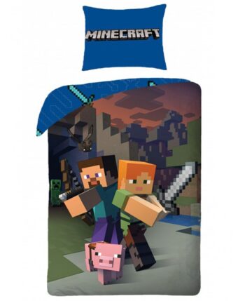 Minecraft Parure copripiumino per letto singolo