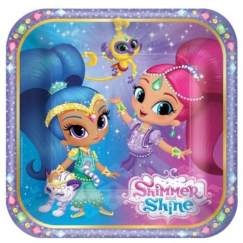 Shimmer and Shine Piattiini torta festa a tema