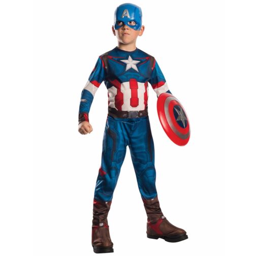 Costume Capitan America scudo incluso taglia 3-4 anni
