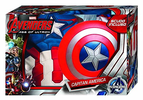 Costume Capitan America Scudo Incluso Taglia 5 6 Anni Costumi Di Ca