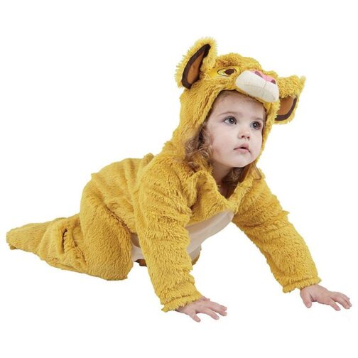 Costume Simba bimbo in peluche taglia 18-24 mesi