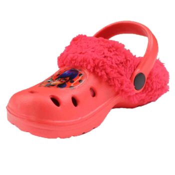 Ciabatte tipo Crocs con pelliccia Miraculous Ladybug