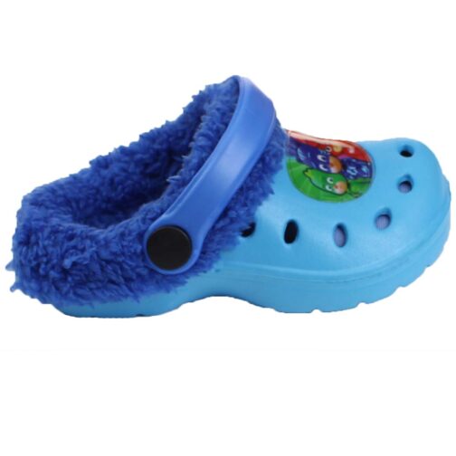 Ciabatte tipo Crocs con pelliccia Pj Masks